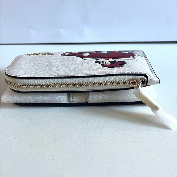 Kate Spade x Disney Collaboration, NWT Minnie Mouse Leather Wallet - Picture 12 of 17